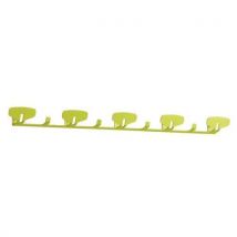 Portemanteau Mural 5 Patères L813 H60 P54 Mm Vert