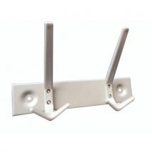 Portemanteau Mural Abs L28 H16 P11 Cm Gris