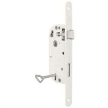 Serrure Mortaiser Robust Nf Clé L Droite Blanc
