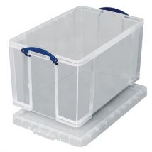 Bac De Rangement Plastique + Couvercle 84l T Ransparent