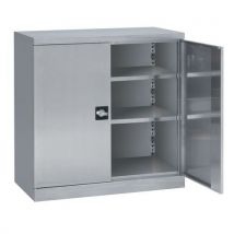 Armoire Basse Inox 2 Tab 2 Pte L1000xp500xh100 0 Mm