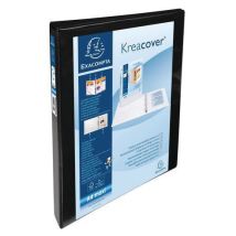 Classeur 4 Anneaux 20 Mm Personnalisable Kreacover - Noir