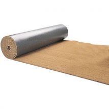 BtB - Rouleau Tapis Grattant Coco 23mm - Beige 2m x 6m - Absorption 8.3 L/m² - Idéal Entrée Modérée