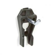 Raaco - Lot de 5 supports simples - 30mm - Noir - Capacité 5kg