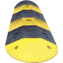 Viso - Ralentisseur SPEED50 Jaune+Noir - Lot de 2 modules 5cm - Trafic léger - 20t max