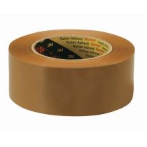 3M - Ruban adhésif polypropylène Havane 50mm x 66m - Pour emballage gros volume