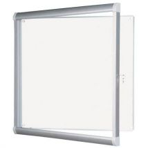 Vitrine D'affichage D'intérieur Aluminium L 98 Cmxh 92 Cm Blanc