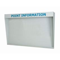 Bott - Panneau d'information mural gris L1200xP700xH150 mm - Fixe, Lean Management, Emballage 100% recyclable