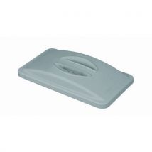 Rubbermaid - Couvercle A Poignee Gris Pour Poubelle Slim J Im