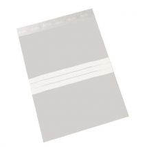 Sachets Zip 180x120mm Bande Blanche
