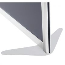 Ligne M - Pied Stabilisateur Blanc pour Cloison - Modèle Boomerang - Garantie 3 Ans