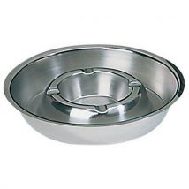 Cendrier En Acier Inoxydable Dia:16 Cm Col.:aluminium