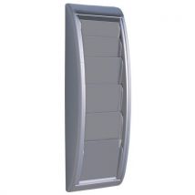 Paperflow - Présentoir mural Quick Fit Aluminium 5 cases A5 Gris - 5 compartiments - Idéal pour documents A5