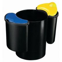Poubelle De Tri Selectif 16 L Et 2x7 L Bleu/j Aune