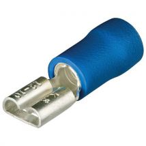 Cosse Clip Femelle Isolée Bleu 4.8 X 0.5mm / 1.5 - 2.5mm²