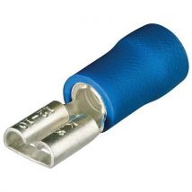 Cosse Clip Femelle Isolée Bleu 7.7 X 0.8mm / 1.5 - 2.5mm²