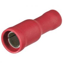 Cosses Femelles Isolées Rouge Ø 4mm / 05 - 10mm² - 100 Pièces