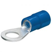 Cosses Rondes Isolées Bleu Ø 8mm / 15 - 25mm² - 100 Pièces