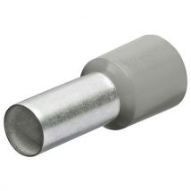 Embouts De Câbles Isolés Gris 075mm² - Longueur 14mm - 200 Pièces