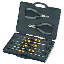 Coffret Compact D'un Jeu De 2 Pinces Esd Et 6 Tournevis Wera