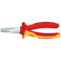 Knipex - Pince à becs courts et plats 160mm - Chromée isolée 1000V - Bi-matière