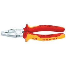 Knipex - Pince Universelle Chromée 160mm - Isolation 1000V - Coupe Cuivre 10mm - Outil Professionnel