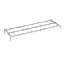 Tablette Tubulaire Combi-flip - Gris 7035 - 1000x366 Mm