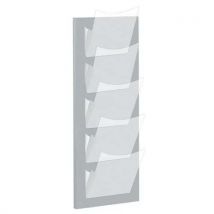 Presentoir Muraux Alu 5 Compar Timents A4