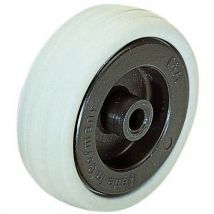 Roue D=80mm F=60kg Moyeu Bille Bdg Caoutchouc Coprs Polyam