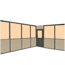 Cloison Vitree Dble Paroi Melaminee Ht 2 75m Larg 1m