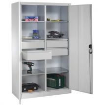 Armoire à outils - Portes battantes gris clair L1200mm - CP