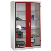 Armoire Portes Battantes Rouge4 Tablettesh1950xl1200