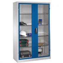 Armoire Portes Battantes Bleu4 Tablettesh1950xl1200xp500mm