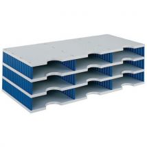 Module Styrodoc 9 Compartiments G Ris/bleu