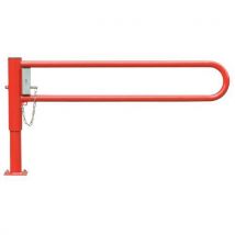 Barriere Pivotante 1.5m Rouge Sur Platine