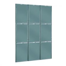 Presentoir Cadr'info A3 Alu H 322 Cm