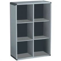 Bibliotheque Modulable 6 Cases Gris/anthracite
