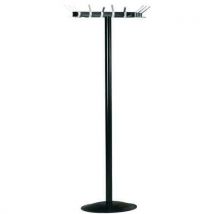 Portemanteau Acier/aluminium H:180 Cm Col.:noir