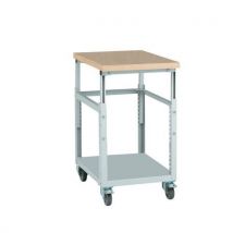 Desserte Mob. Stratifie 1 Tab. L520mm Hauteur 725 A 965mm