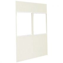 Cloison Vitree 4 Larg.1.25m Ht 2.75m Col.bl Anc