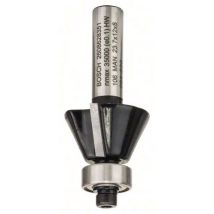 Bosch - Fraise à chanfreiner 8 mm 25° - Carbure 2 tranchants - Ø 23,7 mm