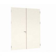 Porte Double Battante Pleine Ht2.5m Larg2m M Ontants Blancs