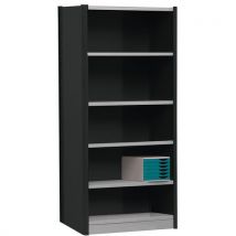 Manorga - Rayonnage de bureau Multi-Fix départ fermé - 2500x1000mm Anthracite/Gris Clair - 8 tablettes - Charge 1600kg - Éco-responsable