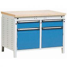 Etabli Largeur 1150mm 2tiroirs+2porte S+multiplis 40