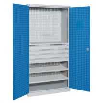 Armoire D’atelier À Tiroirs Nb Tir.:4 Acier / Bois