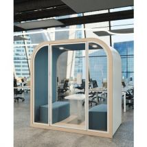 Cabine Acoustique Pour Quatre Personnes Bleu