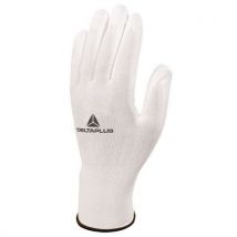 Gants De Manutention Tricot Polyester/pu Blanc 8