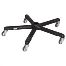 Chariot À Pneumatiques D650xh130mm Noir