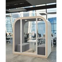 Cabine Acoustique Pour Quatre Personnes Gris