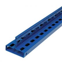 Montant Easy-fix Bleu 2500mm Face Avant Perforée